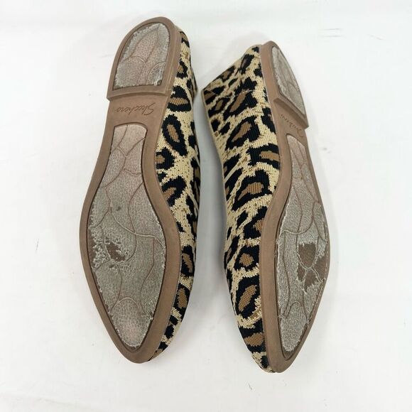 Skechers Cleo Claw-Some Ballet Flats Women's 7 Leopard Print Pointed Toe Slip-On - Picture 8 of 9